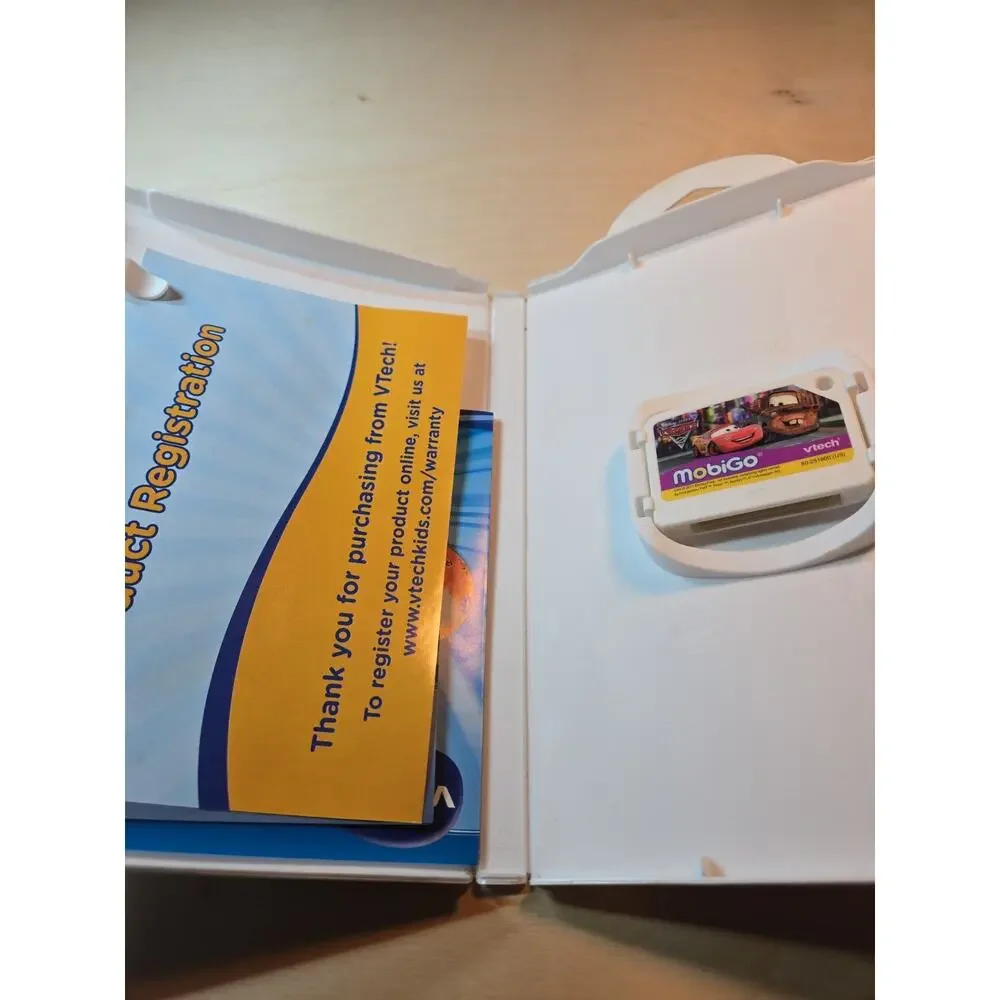 V Tech Learning System Mobigo 5-8Y Disney Pixar Cars 2 Cartridge Math Spelling